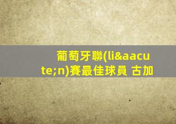 葡萄牙聯(lián)賽最佳球員 古加